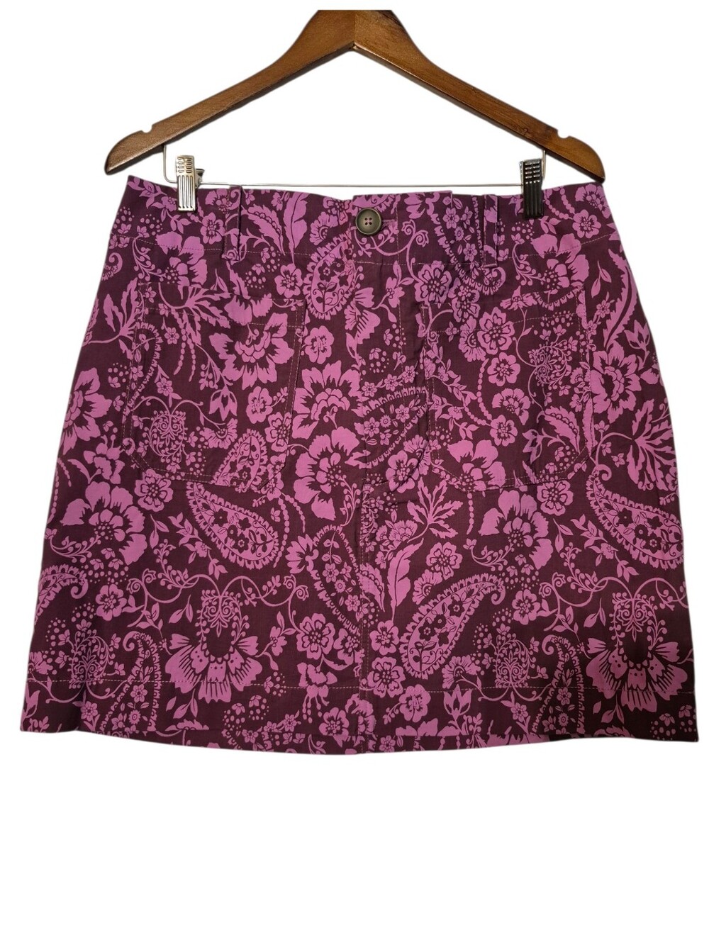 Maeve By Anthropologie NWT Colette Violet Floral Mini Skirt  XL